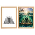 thumbnail image 1 of Binwennn Acrylic And Solid Wood Night Light For Desktop New Picture Frame Night Light Four Styles for Friend Motion Light Battery Operated Small Star Projector Vibe for Woman Baseball Lamp into The, 1 of 4