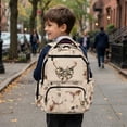 thumbnail image 6 of Bulopur Camo Deer Bow Kids Backpack for Girls Boys, Hunting Print School Bag Lightweight/Breathable/Durable/Waterproof Multi-Pocket Book Bag for Elementary Students, 6 of 8