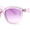 All Purple, variant on Girls Child Size Engraved Bling Foil Plastic Round Horn Rim Sunglasses Purple