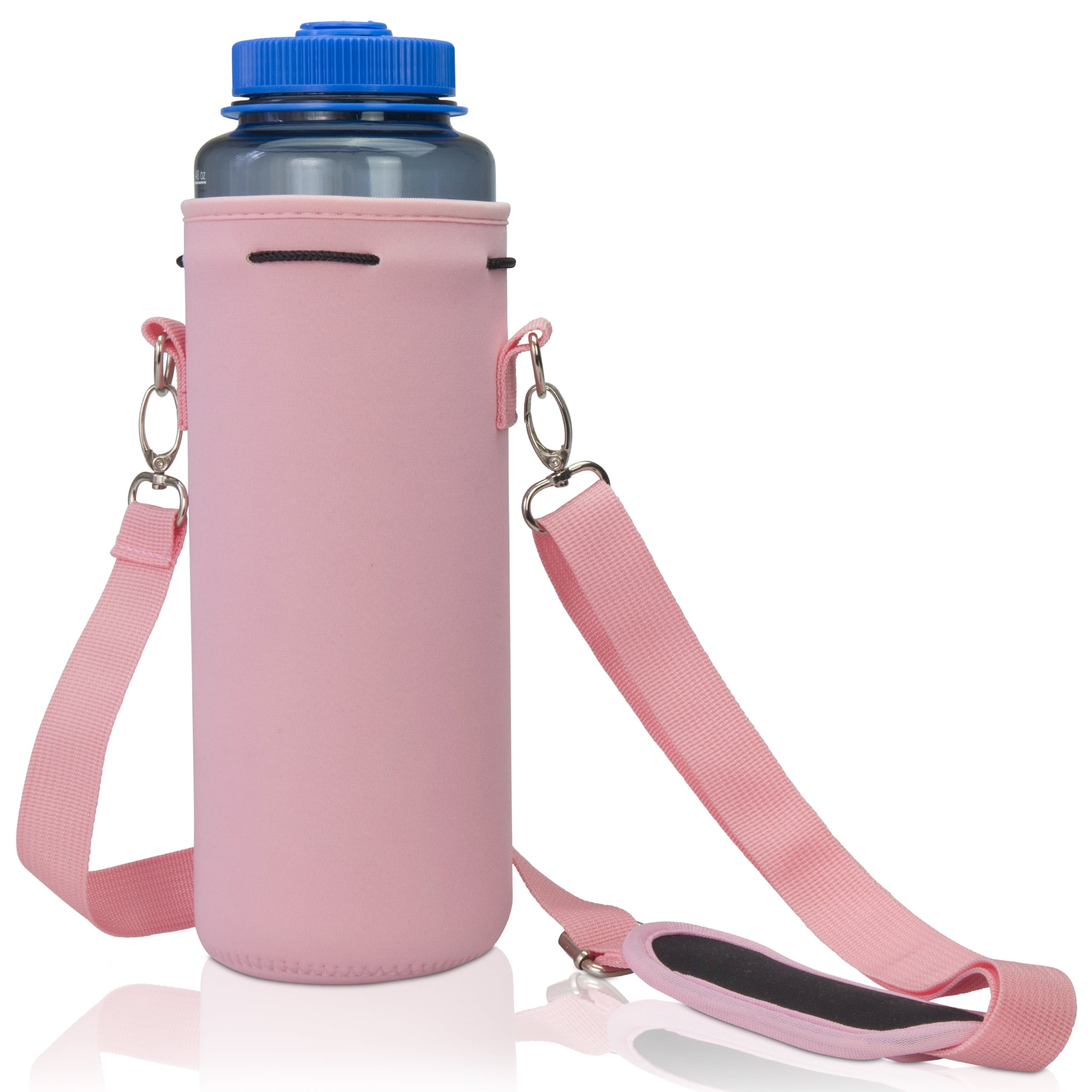 Neoprene Water Bottle Holder with Strap Compatible with Stanley 40oz  Tumbler Water Bottle Pouch with Adjustable Strap Pocket