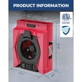 thumbnail image 4 of ALORAIR Air Mover Commercial Blower for Carpets, Walls, Plumbing Use, Variable Speed Floor Blower Fan, 950 CFM with 1.8 Amps, Circuit Breaker Protection,on-Board Duplex GFCI, Red, 4 of 9