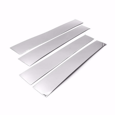 Polar Cover - Sizver Chrome Stainless Steel Pillar Posts Accent Covers For 2009-2016 Dodge Ram 1500 Crew/Quad/Extended Cab 4pcs