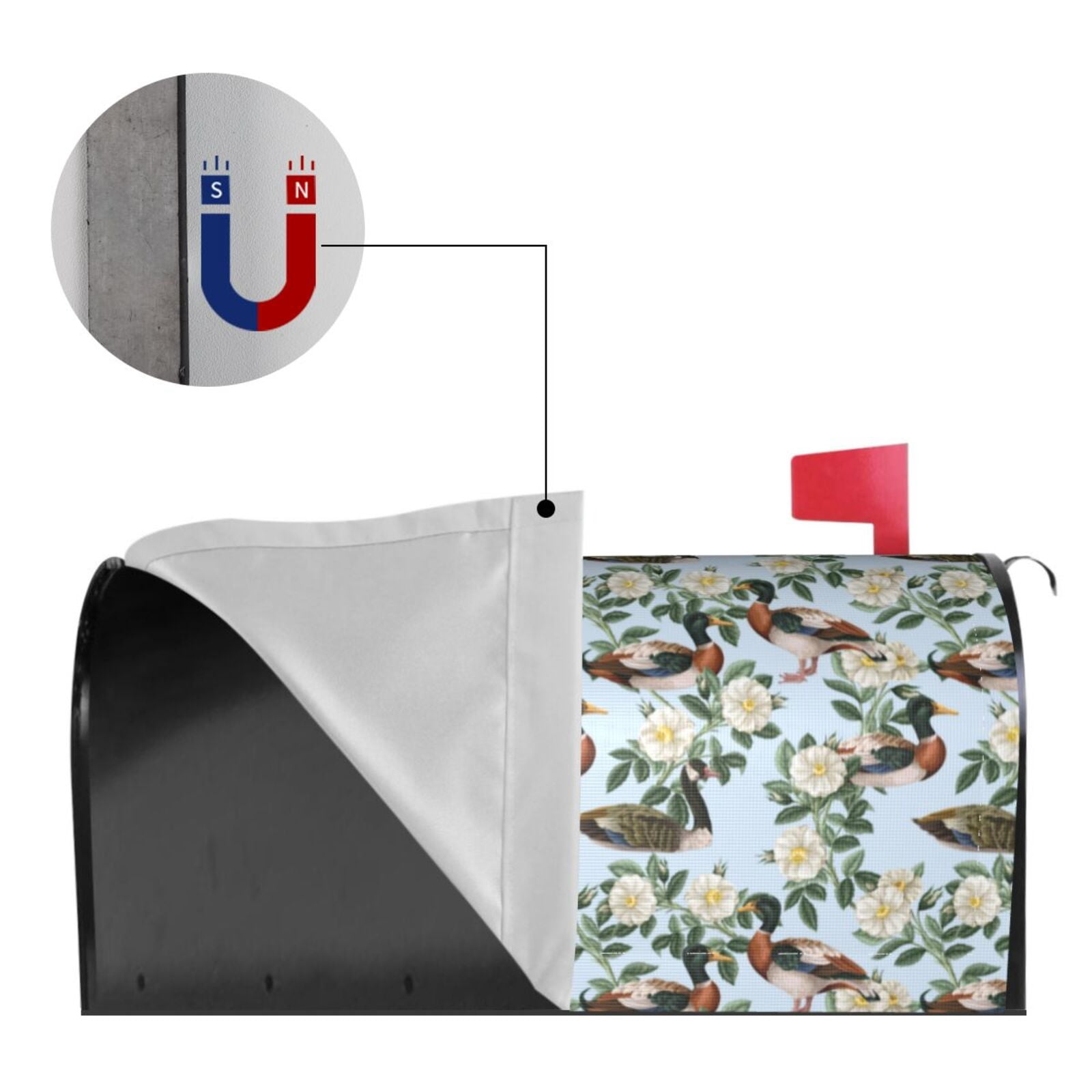 Kdxio Magnetic Mailbox Cover 21x18 in Mailbox Cover Outdoor Decoration Holiday Mailbox Covers for Home Garden Yard-21x18 in