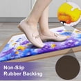 thumbnail image 4 of Floral Kitchen Rugs Watercolor Flower Kitchen Mats for Floor Anti Fatigue Colorful Floral Kitchen Rugs and Mats Waterproof Standing Mat for Home Sink, 18" x 30" + 18" x 48", 4 of 6