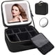 thumbnail image 2 of Bolsa de maquillaje de viaje con espejo iluminado LED, estuche de maquillaje con divisores ajustables, estuche de maquillaje con espejo y espejo de aumento desmontable de 10x, 2 of 5