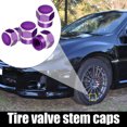 thumbnail image 2 of Motoforti Universal Color Tire Valve Cap Hexagon Shape Aluminum Alloy Purple 4 Pcs, 2 of 7