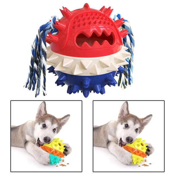 de juguete para masticar cepillo de para perro, de limpieza de de perro con cuerda, juguete de , juguete resistente - Rojo Colco mastica pelota