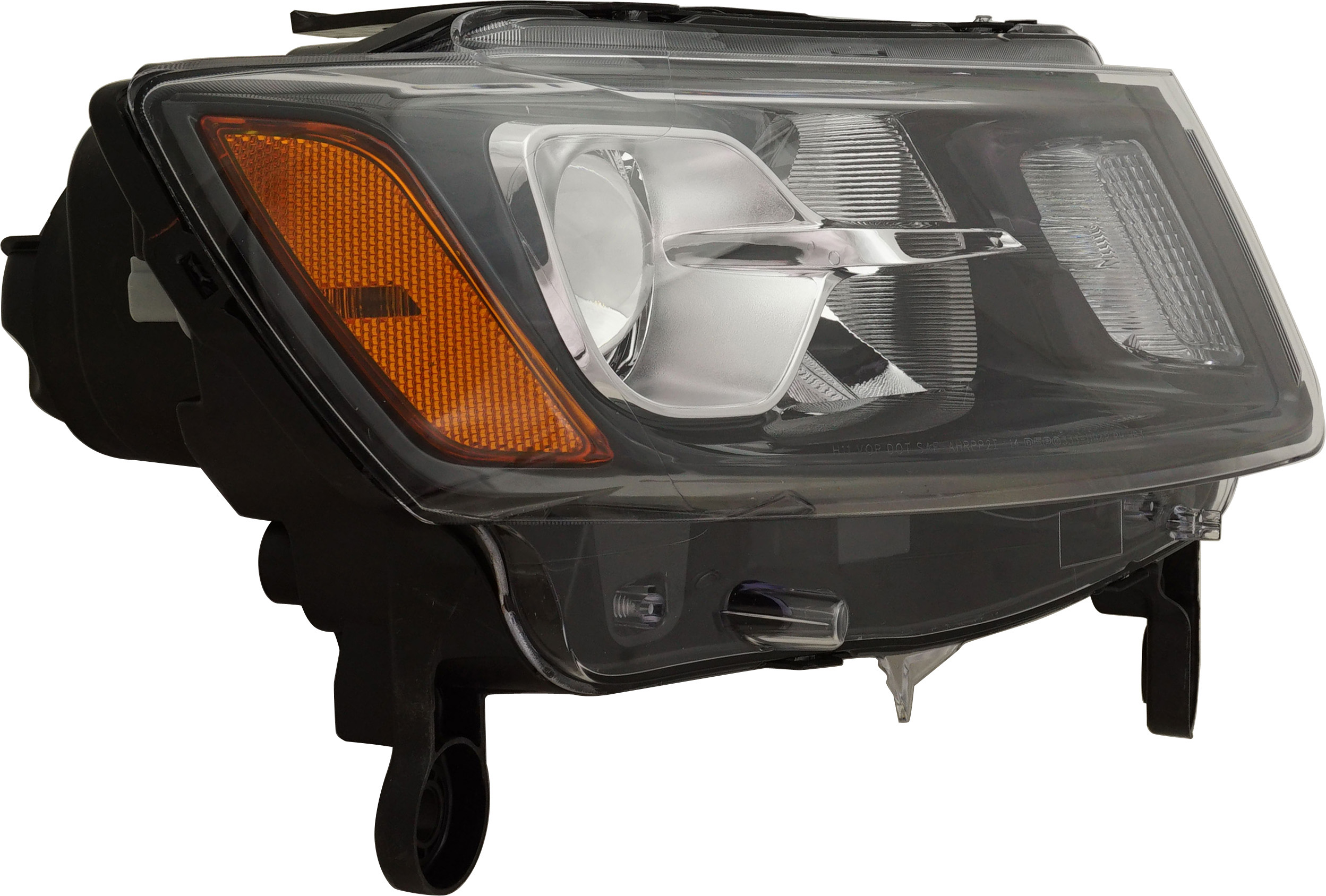 Headlight Compatible With 2014-2016 Jeep Grand Cherokee Right Passenger Halogen With bulb(s)