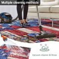 thumbnail image 5 of American Flag Outdoor Rug 6x9 Ft - Reversible Patio Rug Outdoor Camping Rugs, Red Blue Star Stripe Patriotic Floral Bird Indoor Outdoor Area Rugs, Non-Slip Outdoor Carpet Runner for Deck/Porch, 5 of 8