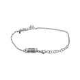 thumbnail image 2 of Christian Bracelet ID Tag, MATTHEW 19:26, 7in - 8in Stainless Steel Chain, 2 of 2