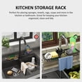 thumbnail image 4 of Faucet Sponge Holder for Kitchen Sink  Detachable Metal Faucet Storage Rack with Hooks  for Kitchen Bathroom, 4 of 9