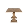 thumbnail image 4 of Taran Designs Lawrence 96" Solid Wood Double Pedestal Dining Table in Brown, 4 of 6