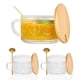 thumbnail image 2 of Wosthever Elegante juego de tazas de vidrio: fácil de limpiar e idea de regalo Taza de desayuno Juego de tazas de té Tazas de vidrio Taza de Type2 NO2, 2 of 6