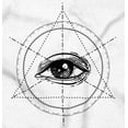 thumbnail image 2 of Eye Conspiracy Theory Illuminati Plus Size Crewneck Graphic Tee Shirt Brisco Brands 2X, 2 of 5