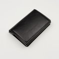 thumbnail image 1 of Men's wallet with multi-card slots, automatic pop-out metal card holder, anti-theft carbon fiber card holder, P9030 black., 1 of 5