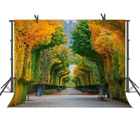 greendecor polyster 7x5ft autumn