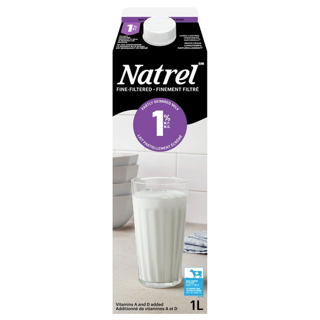 Lait finement filtré 1 % Natrel 1L