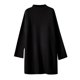thumbnail image 2 of Gibobby Sueteres Para Mujeres Calientitos Elegantes Suéter suelto de cuello de otoño e invierno para mujer, suéter de punto de longitud media de Color sólido(Negro,M), 2 of 3