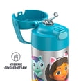 thumbnail image 3 of Botella con Pajita de Acero Inoxidable THERMOS FUNTAINER de 12 onzas, Casa de Muñecas de Gabby, 3 of 3