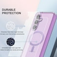 thumbnail image 2 of for Samsung Galaxy S25 Plus Case, [Compatible with MagSafe] Drop Protection Anti-Scratch with Front Frame TPU Frame Durable Lightweight for Samsung Galaxy S25 Plus Cover, Lightpurple, 2 of 8
