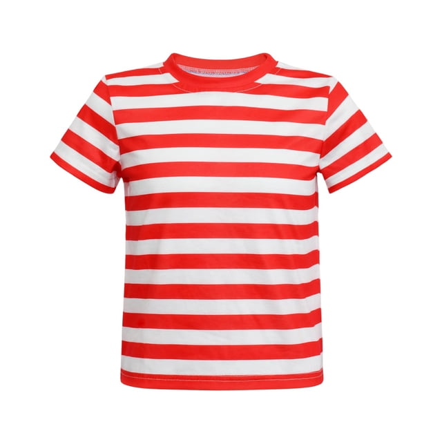 Camiseta Prebene Pugsley Addams para niños a rayas para Halloween