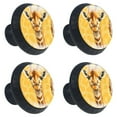 thumbnail image 2 of 4 Pcs Giraffe Knobs for Kitchen Cabinet Cupboard Dresser Bookcase Drawer Pulls Handles Round Home Decor, 2 of 8