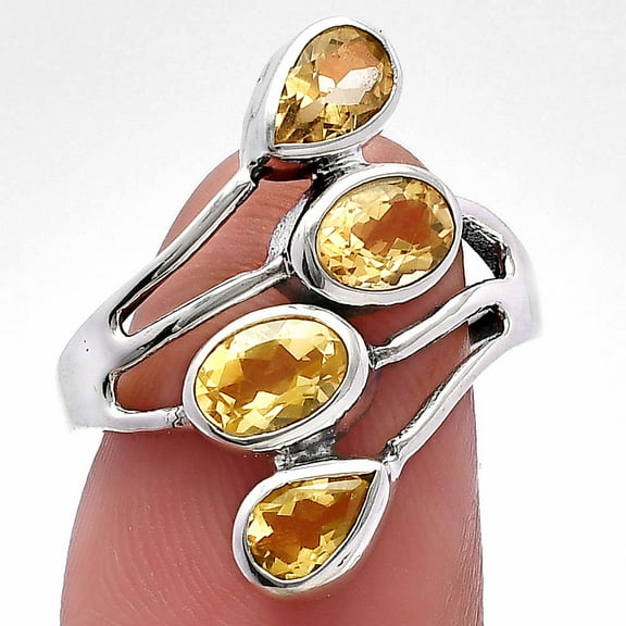 Natural Citrine 925 Sterling Silver Ring s.6 Jewelry DGR1133_A_6 R-1053