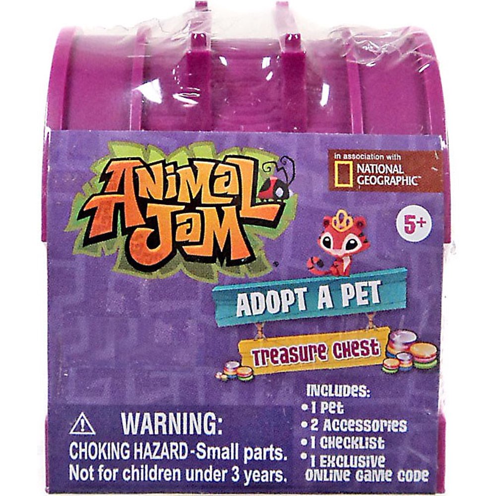 Animal Jam Adopt A Pet Treasure Chest Mystery Pack [Random Color]