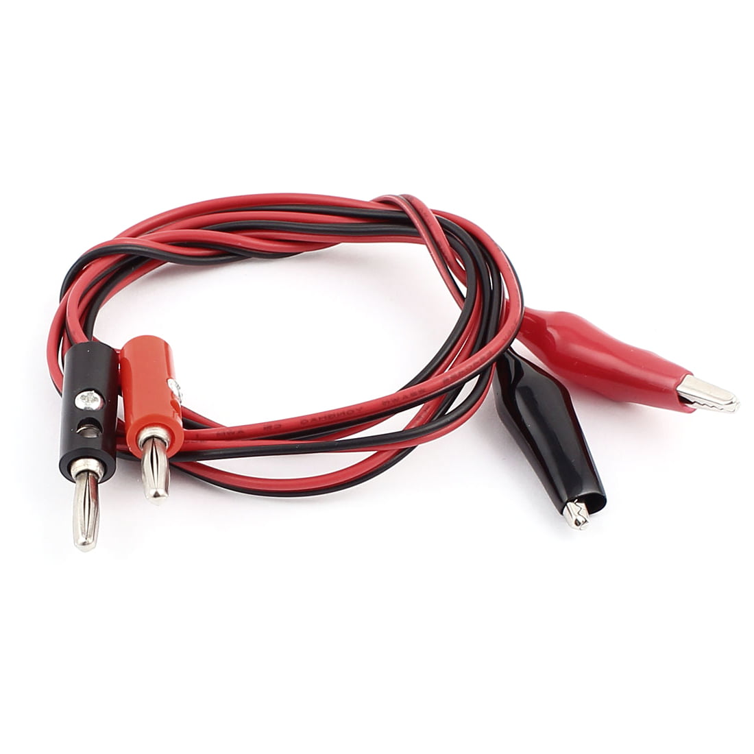 Black 1/2/5/10 Sets Alligator Test Lead Clip To Banana Plug Probe Cable 1M Red 