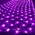 thumbnail image 1 of LED Net Mesh String Fairy Lights 200 LEDs 9.8FT x 6.6FT Net Lights  Plug in Waterproof Mesh Lights for Bushes Garden Patio Christmas Halloween Decorations (Green), 1 of 7