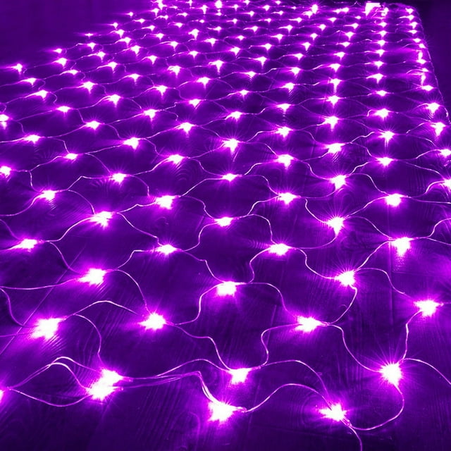 LED Net Mesh String Fairy Lights 200 LEDs 9.8FT x 6.6FT Net Lights Plug in Waterproof Mesh Lights for Bushes Garden Patio Christmas Halloween Decorations (Green)
