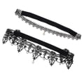 thumbnail image 2 of 2pcs New Bridal Lace Stockings Rhinestone Pendant Western Wedding Garter, 2 of 7