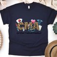 thumbnail image 1 of CMA Leopard Print Graphic T-Shirt, Certified Medical Assistant Tee, Navy, Size S, 1 of 6