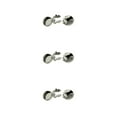 thumbnail image 4 of Transemion Round Men Cufflinks Cuff Button Covers 2 Suit Gift Business Pieces Men Silver 15mm Diameter 3Set, 4 of 6