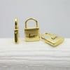 Ephesus Accessories Charms Love Lock Gold Plated Brass Pendant 1 Piece