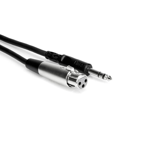 Hosa STX-105F 1.5m XLRキャノンメス-ステレオフォンオス オーディオケーブル