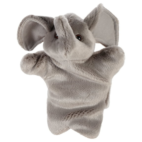 1pc Lovely Artificial Plush Elephant Hand Puppet Educational Interactive Toy