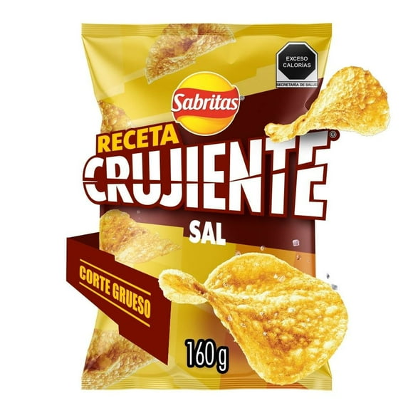 Papas fritas Sabritas Receta Crujiente sabor sal 160 g