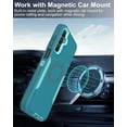 thumbnail image 6 of for Samsung Galaxy A15-5G Phone Case, and Screen Protector, Dust-Proof Port Cover, Full Body Non-Slip Rubber Covered, Wear-Resistant & Drop-Proof, Support Magnetic Car Mount, Mint/Teal, 6 of 16