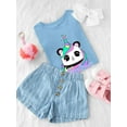thumbnail image 3 of Cute Unicorn Panda T-Shirt Toddler -Image by Shutterstock,  2 Toddler, 3 of 4