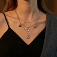 thumbnail image 5 of Ausyst Necklace for Women Women's New Multilayer Cute Animal Cat Claw Long Three Layer Pendant Necklace Jewelry for Women on Sale Clearance, 5 of 6