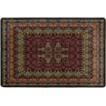 thumbnail image 4 of SKYSONIC 36x24in Vintage Colorful Kaleidoscope Area Rug, Non-Slip Floor Carpet for Indoor Living Dining Room Bedroom, 4 of 7