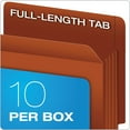 thumbnail image 6 of Pendaflex Heavy-Duty End Tab File Pockets, 3.5" Expansion, Letter Size, Red Fiber, 10/Box (95343), 6 of 6