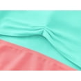 thumbnail image 4 of Serdomi Girls' Big Kid Long-Sleeve One-Piece Swimsuit Rash Guard - Mint Green & Pink Cutout Midriff Zipper Size 10, 4 of 7