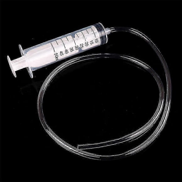 50ml Plastic Syringe with 80cm Length Tube - Hydroponics Lab Medical Tool
