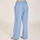 thumbnail image 2 of Pantalones anchos de lino con cintura alta y cordón para mujer: pantalones elásticos tipo palazzo para yoga, ideales para llevar con ropa informal, 2 of 7