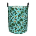 thumbnail image 6 of Lsque Pineapple Sea Turtle pattern Laundry Hamper Basket, Tall Woven Rope Hamper Basket for Clothes, Lightweight Storage Basket, Collapsible Waterproof-Medium, 6 of 8