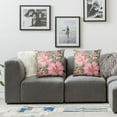 thumbnail image 3 of Nawypu  Pink Peony Flowers Throw Pillow Covers 2pcs Pillow Cover with Zipper Throw Pillow Cases Double Sided Plush Pillow Covers Decorative Throw Pillows Covers for Couch Living Room Bedroom 20x20in, 3 of 6