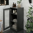 thumbnail image 3 of Palace Imports 100% Solid Wood 16.5" Bathroom Cabinet with Clear Glass Door, 3 of 5