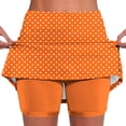thumbnail image 2 of Utoimkio Women's Polka Dot Tennis Skirt with Built-in Shorts,High Waist Casual Athletic Skort for Golf & Workout, 2 of 5
